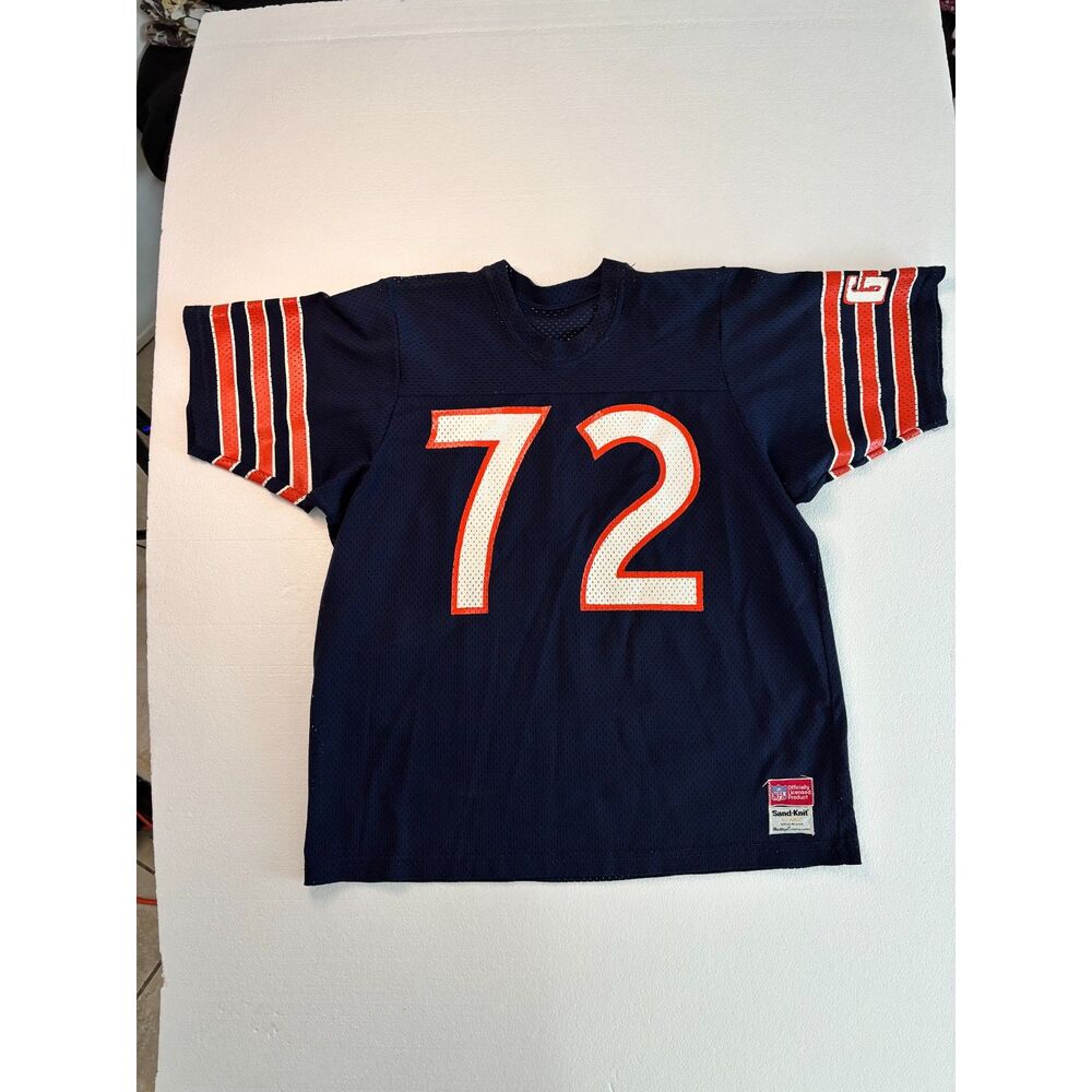 VINTAGE NFL CHICAGO BEARS #72 SAND-KNIT MESH JERSEY RETRO 80S 90S STREETWEAR